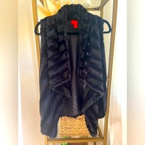 NWOT - 5|48 Black Faux Fur Vest